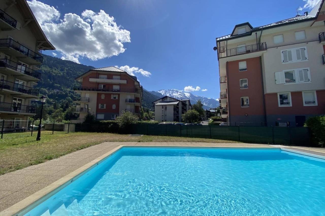Flat In Residence With Swimming Pool Saint-Gervais-les-Bains Exteriör bild
